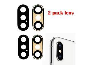 2 Pack Compatible Back Rear Camera Lens Glass Replacement Part for iPhone X 2 Pack Compatible Back Rear Camera Lens Glass Replacement Part for iPhone X