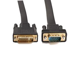 Active DVID Dual Link 24+1 Male to VGA Male Video with Flat Cable Adapter Converter 2M Active DVID Dual Link 24+1 Male to VGA Male Video with Flat Cable Adapter Converter 2M