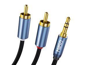 RCA to 35mm Adapter AUX Cable 35 mm 18 to RCA Male Premium Stereo Audio Cord for Connects a Smartphone Tablet or MP3 Player to a Speaker or Other RCA Devices 33ft1m RCA to 35mm Adapter AUX Cable 35 mm 18 to RCA Male Premium Stereo Audio Cord for Connects a Smartphone Tablet or MP3 Player to a Speaker or Other RCA Devices 33ft1m