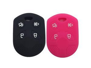 Black and Rose 4 Buttons Silicone Rubber Key Fob Case Key Covers Key Jacket Skin Protector fit for Edge Fusion Black and Rose 4 Buttons Silicone Rubber Key Fob Case Key Covers Key Jacket Skin Protector fit for Edge Fusion