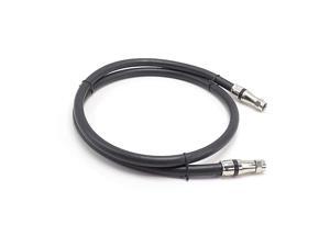 Foot RG11 Coaxial Cable Made in The USA F Type Cable High Definition with RG11 Coax Compression Connectors Black Foot RG11 Coaxial Cable Made in The USA F Type Cable High Definition with RG11 Coax Compression Connectors Black