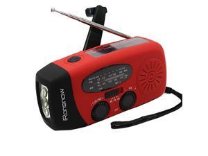 Classic Creator Solar Emergency NOAA Weather Radio Dynamo Hand Crank Self Powered AM FM WB Radios 3 LED Flashlight 1000mAh Smart Phone Charger Power BankRed Classic Creator Solar Emergency NOAA Weather Radio Dynamo Hand Crank Self Powered AM FM WB Radios 3 LED Flashlight 1000mAh Smart Phone Charger Power BankRed