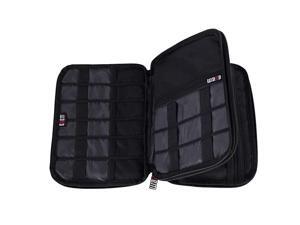 Double Layer Electronic Accessories Organizer Travel Gadget Bag for Cables USB Flash Drive Plug and More Perfect Size Fits for iPad Mini Medium Black Double Layer Electronic Accessories Organizer Travel Gadget Bag for Cables USB Flash Drive Plug and More Perfect Size Fits for iPad Mini Medium Black
