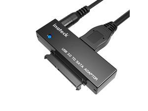 SATA to USB 30 Converter Adapter Fit 2535 Inch Hard Drive Disk and SSD Power Adapter Included UA1001