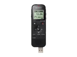 ICDPX470 Stereo Digital Voice Recorder with Builtin USB Voice Recorder Black