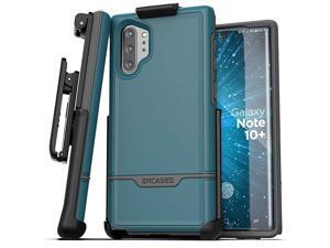 Galaxy Note 10 Plus Belt Clip Protective Holster Case (2019 Rebel Armor) Heavy Duty Rugged Full Body Cover with Holder Ocean Blue (Samsung Note 10+)