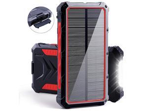Solar Power Bank 20000mAh Portable Solar Charger with Dual USB 3A Output PortLED Light and External Battery Pack Solar Phone Charger Fast Charging for Smartphone and More Solar Power Bank 20000mAh Portable Solar Charger with Dual USB 3A Output PortLED Light and External Battery Pack Solar Phone Charger Fast Charging for Smartphone and More