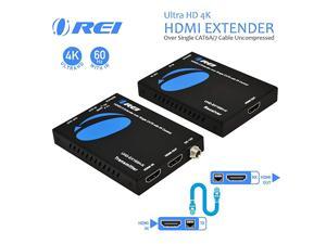 HDMI Extender UltraHD Over Single Cat6/Cat7 Cable 4K @ 60Hz with HDR & IR Control - Up to 165 ft EDID Management