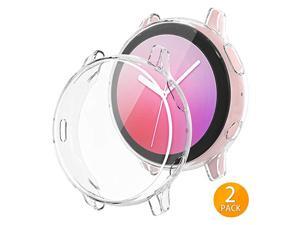 Compatible with Galaxy Watch Active 2 Case 40mm 2 Packs Soft TPU Bumper Full Around Screen Protector Cover for Samsung Galaxy Watch Active2 40mm Clear 40mm Compatible with Galaxy Watch Active 2 Case 40mm 2 Packs Soft TPU Bumper Full Around Screen Protector Cover for Samsung Galaxy Watch Active2 40mm Clear 40mm