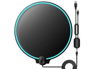 Antenna Indoor Digital HDTelevision Antenna Freeview 4K 1080P HD VHF UHF for Local Channels 130 Miles with Amplifier Support All 165 feet Cable Antenna Indoor Digital HDTelevision Antenna Freeview 4K 1080P HD VHF UHF for Local Channels 130 Miles with Amplifier Support All 165 feet Cable