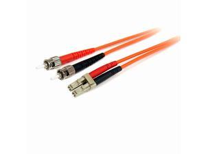 com 10m Fiber Optic Cable - Multimode Duplex 62.5/125 - LSZH - LC/ST - OM1 - LC to ST Fiber Patch Cable (FIBLCST10)