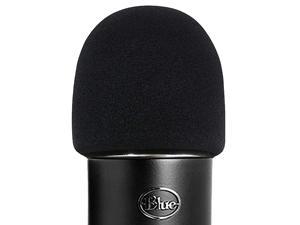 Foam Microphone Windscreen-  Quality Sponge Mic Cover as a pop filter for Blue Yeti, Yeti Pro Condenser Microphones(Black)