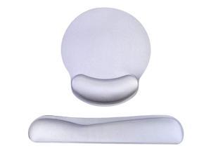 Keyboard Wrist Rest Pad Mouse Pad Memory Foam Rest Pads Sets for Comfortable Typing amp Wrist Pain Relief AntiSlip Rubber Base Gray Keyboard Wrist Rest Pad Mouse Pad Memory Foam Rest Pads Sets for Comfortable Typing amp Wrist Pain Relief AntiSlip Rubber Base Gray