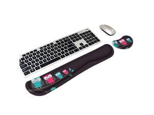 Wrist Rests for Keyboard and Mouse Memory Foam Wrist Rest Pad Hand Arm Support Set for Gaming,Office,Computer Laptop and Mac - Anti-Slip & Comfortable for Easy Typing & Wrist (Cute Owls) Wrist Rests for Keyboard and Mouse Memory Foam Wrist Rest Pad Hand Arm Support Set for Gaming,Office,Computer Laptop and Mac - Anti-Slip & Comfortable for Easy Typing & Wrist (Cute Owls)