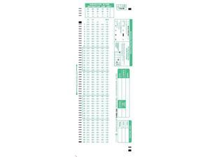 875E 100 Question Compatible Testing Forms 500 Sheet Pack