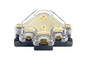 3 Way Power Distribution Block 024 AWG Gauge in 48 Gauge Out Car Audio Stereo Amp Distribution Connecting Block for Audio Splitter 1 in 3 Out 3 Way Power Distribution Block 024 AWG Gauge in 48 Gauge Out Car Audio Stereo Amp Distribution Connecting Block for Audio Splitter 1 in 3 Out