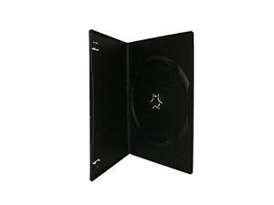 7mm Slim Black Single CD/DVD Case, 100 Pieces Pack.