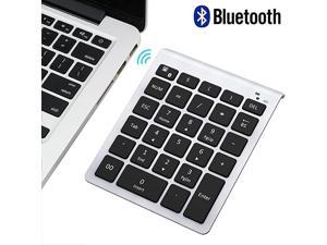 Bluetooth Number Pad Portable Wireless Bluetooth 28Key Numeric Keypad Keyboard Extensions for Financial Accounting Data Entry for Laptop Surface Pro Tablets Windows and More Silver Bluetooth Number Pad Portable Wireless Bluetooth 28Key Numeric Keypad Keyboard Extensions for Financial Accounting Data Entry for Laptop Surface Pro Tablets Windows and More Silver