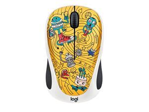 Doodle Collection M238 Mouse Optical Wireless 3 Buttons GoGo Gold Doodle Collection M238 Mouse Optical Wireless 3 Buttons GoGo Gold