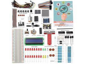Raspberry Pi 4 Model B Starter Kit Project Super Kit for RPi 4B 3B+ 3B 2B B+ A+ Zero Including GPIO Breakout Board Breadboard LCD DC Motor LED RGB Dot Matrix 73 Page Manual User Guide Raspberry Pi 4 Model B Starter Kit Project Super Kit for RPi 4B 3B+ 3B 2B B+ A+ Zero Including GPIO Breakout Board Breadboard LCD DC Motor LED RGB Dot Matrix 73 Page Manual User Guide