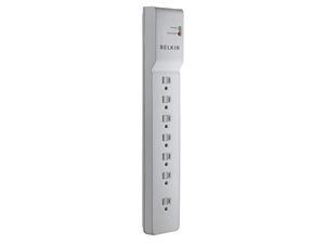 7Outlet Commercial Power Strip Surge Protector with 6ft Power Cord 750 Joules