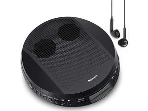 CD Player with Stereo Speakers and Headphones Personal Compact Disc CD Player with LCD Display AntiSkipShockproof Protection and 35mm AUX Cable CD Player with Stereo Speakers and Headphones Personal Compact Disc CD Player with LCD Display AntiSkipShockproof Protection and 35mm AUX Cable