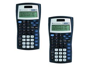 Instruments TI30X IIS 2Line Scientific Calculator Black with Blue Accents 2 Pack Instruments TI30X IIS 2Line Scientific Calculator Black with Blue Accents 2 Pack