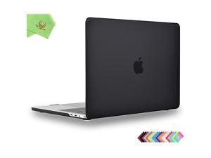 Smooth Matte Hard Case Compatible with 20162019 Release MacBook Pro 15 inch with Touch Bar USBC Model A1990 A1707 Black