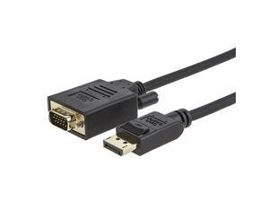 DP to VGA Cable  10FT Displayport to Vga Cable Gold Plated Standard DP Male to VGA Male Cable Black Color