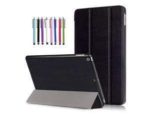 Case for New iPad 9.7 2018/ 2017,Slim Lightweight Folding Stand Case Leather Cover with Auto Sleep/Wake for Apple iPad 2018 6th generation/ iPad 2017 5th generation 9.7 inch (Black) Case for New iPad 9.7 2018/ 2017,Slim Lightweight Folding Stand Case Leather Cover with Auto Sleep/Wake for Apple iPad 2018 6th generation/ iPad 2017 5th generation 9.7 inch (Black)