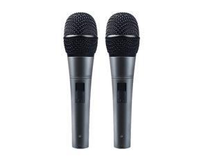 Professional Dynamic Cardioid Vocal Wired Microphone with 19ft XLR Cable AUK04D 2 Pieces Metal Handheld Mic Plug And Play for Stage Performance Karaoke Public Speaking Home Professional Dynamic Cardioid Vocal Wired Microphone with 19ft XLR Cable AUK04D 2 Pieces Metal Handheld Mic Plug And Play for Stage Performance Karaoke Public Speaking Home