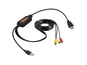 RCA to HDMI Converter for Playing VHSVCRDVD PlayerGame Consoles on Modern TV AllinOne 3RCA Composite AV to HDMI Video Adapter RCA to HDMI Converter for Playing VHSVCRDVD PlayerGame Consoles on Modern TV AllinOne 3RCA Composite AV to HDMI Video Adapter