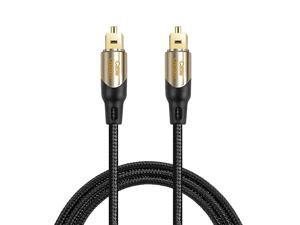 Xbox /& More Sound bar TV Nylon Braided Jacket,Durable and Flexible EMK Fiber Optic Cord for Home Theater PS4 Digital Optical Audio Cable Toslink Cable - 6Ft//1.8M