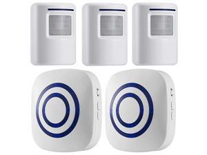 Motion Sensor Alarm Wireless Driveway Alarm Home Security Business Detect Alert with 3 Sensor and 2 Receiver38 Chime Tunes LED Indicators Motion Sensor Alarm Wireless Driveway Alarm Home Security Business Detect Alert with 3 Sensor and 2 Receiver38 Chime Tunes LED Indicators