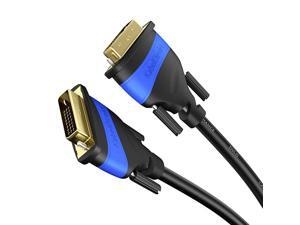 DVI to DVI Dual Link Cable 25 feet DVID 24+1 High Resolution 2560x1600 Digital Video Connection with Ferrite Core Double Shielding Top Series
