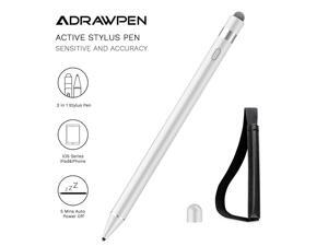 Stylus Pen Compatible for Apple iPad Rechargeable Active Stylus Pen with 2 in 1 Copper amp Mesh Fine Tip 5 Mins Auto Off Smart Pencil Digital Pen for Apple iPadiPhoneiPad ProWhite Stylus Pen Compatible for Apple iPad Rechargeable Active Stylus Pen with 2 in 1 Copper amp Mesh Fine Tip 5 Mins Auto Off Smart Pencil Digital Pen for Apple iPadiPhoneiPad ProWhite
