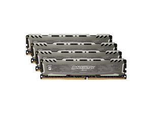 Ballistix Sport LT 2666 MHz DDR4 DRAM Desktop Gaming Memory Kit 16GB (4GBx4) CL16 BLS4K4G4D26BFSB (Gray) Ballistix Sport LT 2666 MHz DDR4 DRAM Desktop Gaming Memory Kit 16GB (4GBx4) CL16 BLS4K4G4D26BFSB (Gray)