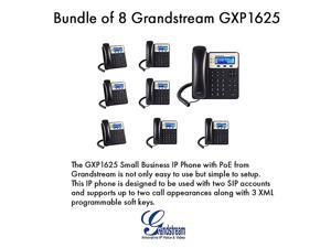 Grandstream GXP1625 2 SIP acct SMB IP Phone Multilanguage PoE Bundle of 8 Grandstream GXP1625 2 SIP acct SMB IP Phone Multilanguage PoE Bundle of 8