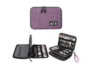 Electronics Organizer Electronic Accessories Cable Organizer Bag Waterproof Travel Cable Storage Bag for Charging Cable Cellphone Mini Tablet Up to 79 and MorePurple and Gray Electronics Organizer Electronic Accessories Cable Organizer Bag Waterproof Travel Cable Storage Bag for Charging Cable Cellphone Mini Tablet Up to 79 and MorePurple and Gray