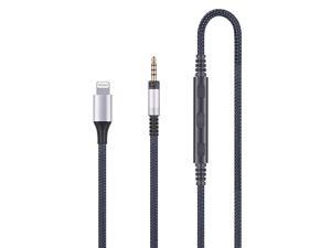 Replacement Cable with inLine Mic Remote Volume Control Compatible with Sennheiser Momentum Momentum 20 HD1 Headphones Cord Compatible with iPhone iPod ipad Apple Devices