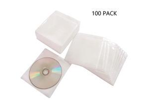 CDDVDBluRay SleevesDoubleSided Refill Plastic Sleeve for CD and DVD Storage Binders100 Pack White CDDVDBluRay SleevesDoubleSided Refill Plastic Sleeve for CD and DVD Storage Binders100 Pack White