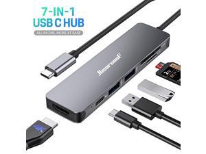USB C Hub Mackbook Pro Adapter USB C 7 in 1 USB C to HDMI Adapter Compatible for USB C Laptops Nintendo and Other Type C Devices4K HDMI USB30 SDTF Card Reader 100W PD USB C Hub Mackbook Pro Adapter USB C 7 in 1 USB C to HDMI Adapter Compatible for USB C Laptops Nintendo and Other Type C Devices4K HDMI USB30 SDTF Card Reader 100W PD