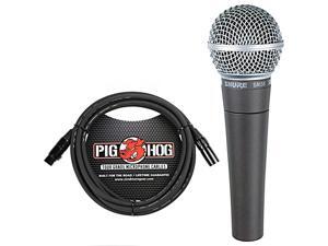 SM58-LC Cardioid Dynamic Vocal Microphone with Pig Hog XLR Mic Cable 10 Ft SM58-LC Cardioid Dynamic Vocal Microphone with Pig Hog XLR Mic Cable 10 Ft