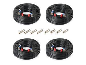 4Pack 200Feet BNC Vedio Power Cable PreMade AlinOne Camera Video BNC Cable Wire Cord for Surveillance CCTV Security System with ConnectorsBNC Female and BNC to RCA 4Pack 200Feet BNC Vedio Power Cable PreMade AlinOne Camera Video BNC Cable Wire Cord for Surveillance CCTV Security System with ConnectorsBNC Female and BNC to RCA