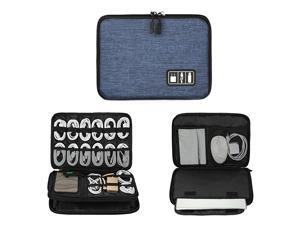Electronics Organizer Electronic Accessories Cable Organizer Bag Waterproof Travel Cable Storage Bag for Charging Cable Power Bank iPad Up to 11 and MoreLargeBlack and Blue Electronics Organizer Electronic Accessories Cable Organizer Bag Waterproof Travel Cable Storage Bag for Charging Cable Power Bank iPad Up to 11 and MoreLargeBlack and Blue