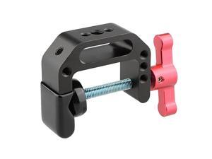 CClamp with 14 and 38 Thread Hole for Camera MonitorRed THandle