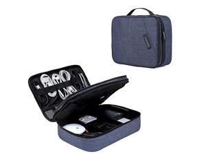 Electronic Organizer Double Layer Travel Cable Organizer Cases Electronics Accessories Storage Bag for 105 Inch iPad Pro iPad air Cables Kindle Blue Electronic Organizer Double Layer Travel Cable Organizer Cases Electronics Accessories Storage Bag for 105 Inch iPad Pro iPad air Cables Kindle Blue