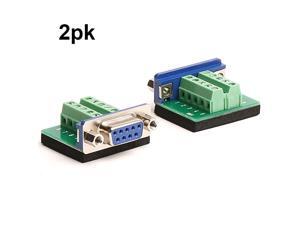 Breakout Board RS232 Serial Female to Terminal Block 10P Adapter 2 Pack Breakout Board RS232 Serial Female to Terminal Block 10P Adapter 2 Pack
