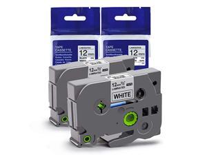 Compatible Label Tape Replacement for Brother P Touch TZe-2312pk Laminated 12mm 0.47 Compatible with Ptouch PT1290 1880 D200 2030 PT-H110 Labeler, 26.2 Feet, Black on White, 2-Pack Compatible Label Tape Replacement for Brother P Touch TZe-2312pk Laminated 12mm 0.47 Compatible with Ptouch PT1290 1880 D200 2030 PT-H110 Labeler, 26.2 Feet, Black on White, 2-Pack