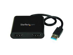 com USB 30 to Dual HDMI Adapter 4K 30Hz External Video Graphics Card Dual Monitor Display Adapter Supports Windows USB32HD2 Black com USB 30 to Dual HDMI Adapter 4K 30Hz External Video Graphics Card Dual Monitor Display Adapter Supports Windows USB32HD2 Black